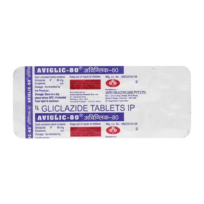Aviglic 80mg Tablet 10'S - Diabetes-Ant