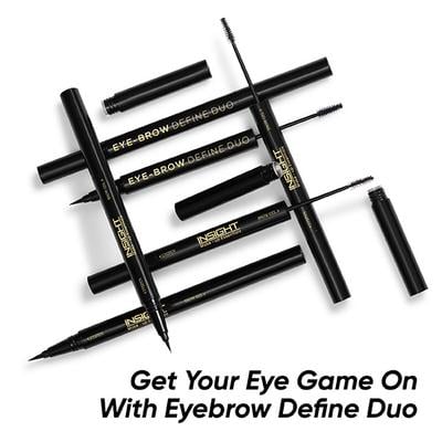 Insight Cosmetics Eyebrow Define Duo 2-in-1 - Black 2.5 gm - Eyebrow Pencils & Enhancers