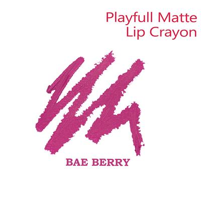 Street Wear Playfull Matte Lip Crayon - Bae Berry 2.9 gm - Lip Crayons