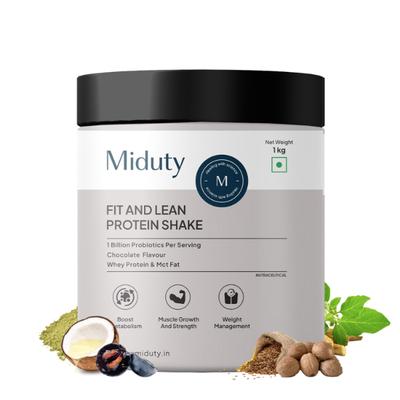 Miduty Fit And Lean Protein Shake Powder 1 Kg - Weight Loss