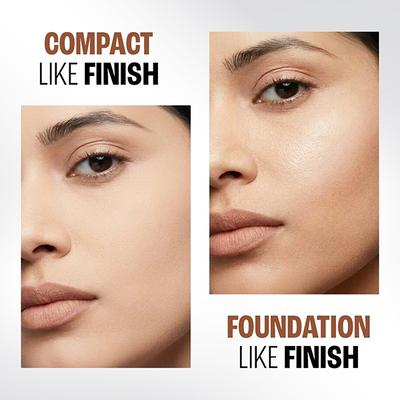 Lakme 9To5 Double Duty Dual Finish Compact, Foundation + Compact, Lightweight, Cinnamon 9 g - Compact Powder