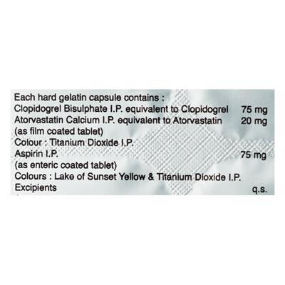 Deplatt CV 20mg Capsule 10'S - Blood Clot-Ant