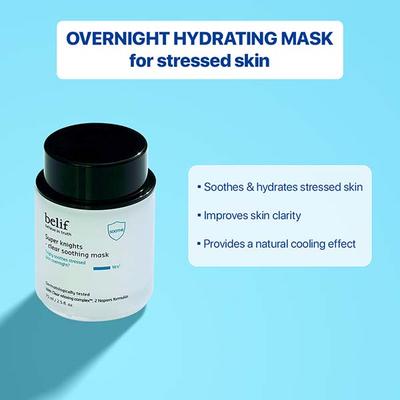 Belif Super Knights - Clear Soothing Mask 75 ml - Masks & Peels