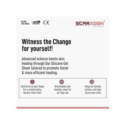 Scarxgen Silicone Gel Sheet (5 cm X 5 cm) 1's - Bandages