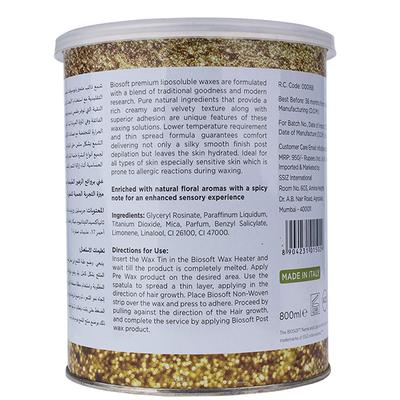 Biosoft Gold Cream Wax Liposoluble Wax 800 ml - Shaving & Hair Removal