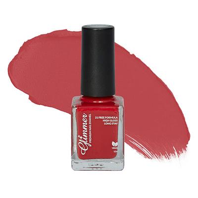 Glimmer Premium Nail Enamel Red Berry 10 ml - Nail Polish