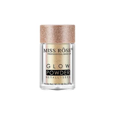 Miss Rose Professsional Makeup Glow Powder Metalises 7001 - 010M 01 20 gm - Highlighters & Illuminators