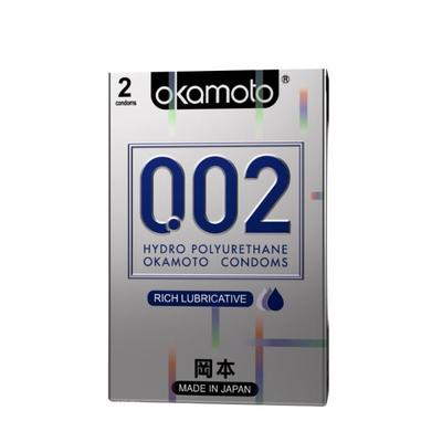 Okamoto 002 Rich Lubricative condoms 2's - Plain/Flavoured Condoms
