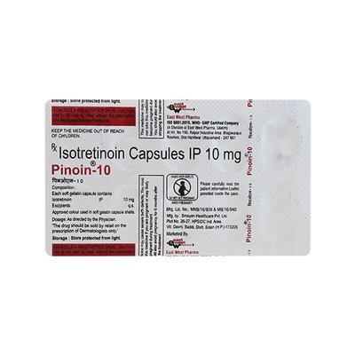 Pinoin 10mg Capsule 10'S - Acne-Acn
