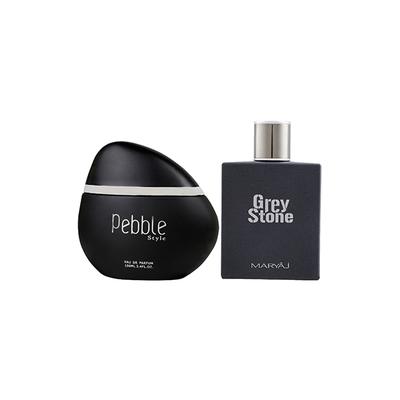 Maryaj Pebble Style EDP Spicy Woody Perfume And Maryaj Grey Stone EDP Aromatic Woody Perfume 200 ml - Men Perfumes (Edt/Edp)