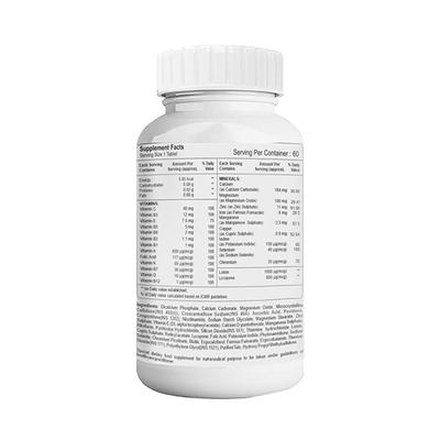 Healthvit Cenvitan Men Multivitamin & Multimineral for Energy, Metabolism, Immunity and Muscle Function - Tablets 60's - Multi-Vitamins