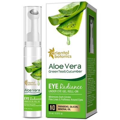 Oriental Botanics Aloe Vera, Green Tea & Cucumber Under Eye Gel Roll On 15 ml - Under Eye Creams & Serums