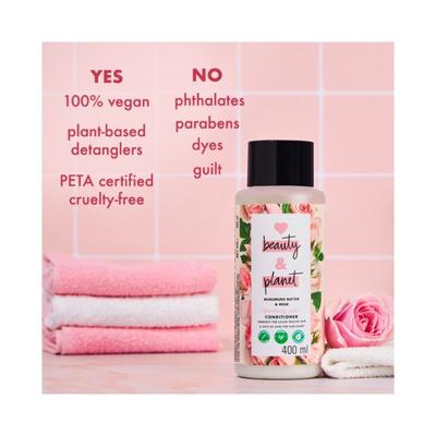 Love Beauty And Planet Murumuru Butter and Rose Paraben Free Blooming Colour Conditioner 400 ml - Conditioners