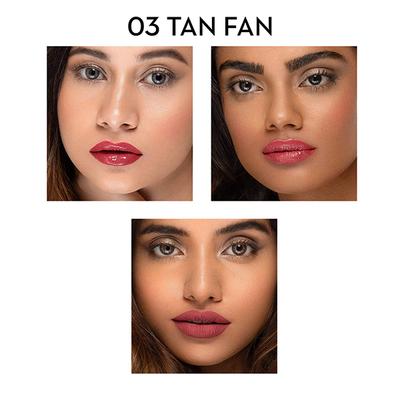 SUGAR Cosmetics Smudge Me Not Lip Duo - 03 Tan Fan (Mauve Nude) 3.5 Ml - Lipsticks