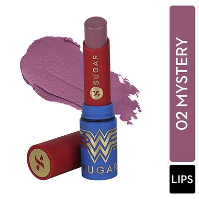 SUGAR Cosmetics X Wonder Woman Everlasting Matte Lipstick - 02 Mystery 3.2 gm - Lipsticks