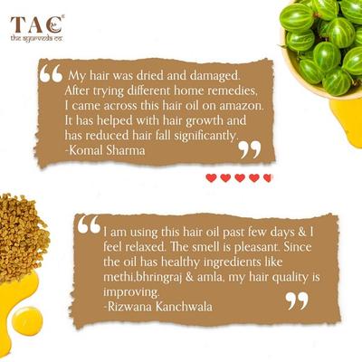 TAC The Ayurveda Co. Miraculous Methi, Bhringaraj and Amla Hair Oil 150 ml - Personal Care (Ayush)