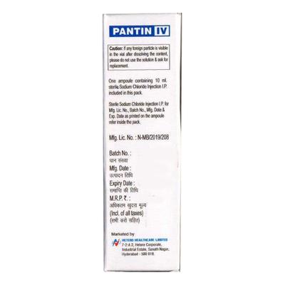 Pantin IV 40mg Injection 1's - Ulcer/Reflux/Flatulence-Aaa