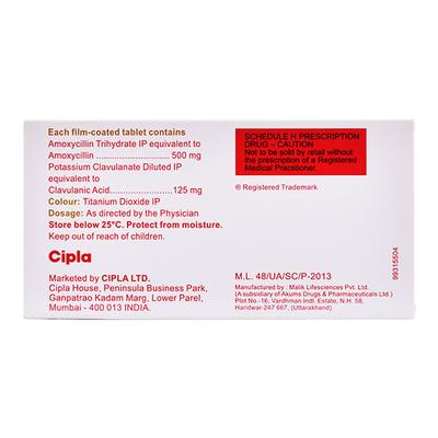 Novaclav 625mg Tablet 6'S - Bacterial Infections-Pen