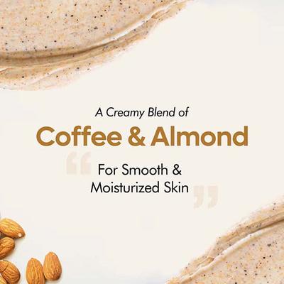 Mcaffeine Coffee Body Scrub With Almonds 100 gm - Scrubs & Exfoliants