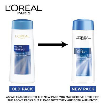 L'Oreal Paris Aura Perfect Clarifying & Moisturizing Toner With Vitamin C, Fights Dark Spots + Evens Tone 200 ml - Toners