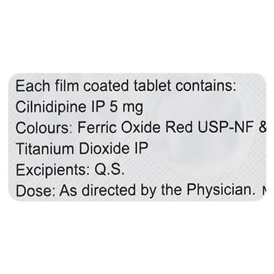 CILNY 5mg Tablet 15's - Hypertension-Cal