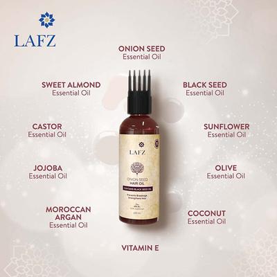 Lafz Onion Seed Oil For Hair 100 ml - Hair Oils