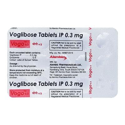 Vogo 0.3mg Tablet 15'S - Diabetes-Ant