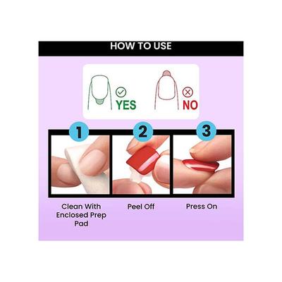 Faces Canada Ultime Pro Splash Instant Manicure - Woody , Press On Nail Extensions - 16 Pcs 1's - Nail Art