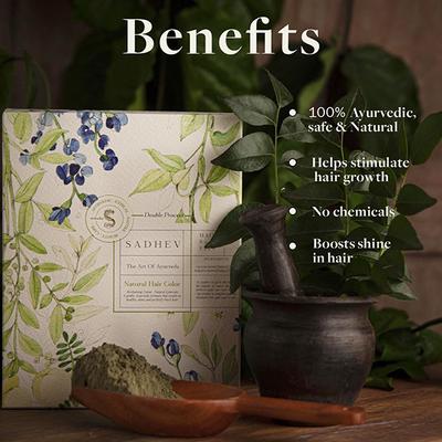 Sadhev-Hair Colour Double Process 100 gm - Powder