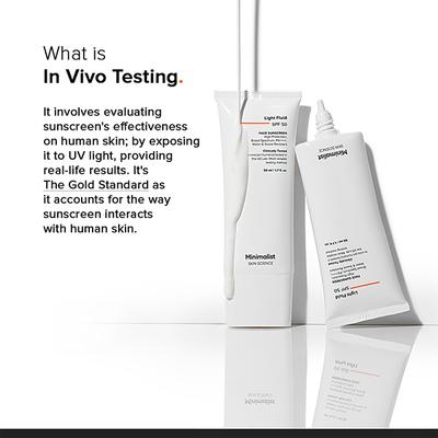 Minimalist Light Fluid SPF 50 Face Sunscreen 50 ml - Face Sunscreen