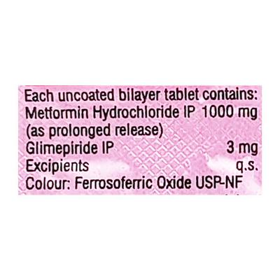 Gemer DS 3mg Tablet 10'S - Diabetes-Ant