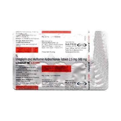 LINANAT M 2.5/500 Tablet 10's - Diabetes-Ant