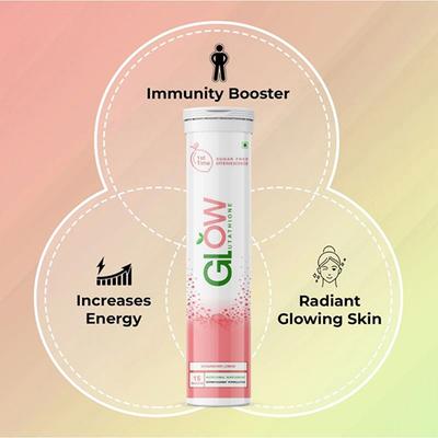 GlowGlutathione 2 In 1 Japanese L glutathione plus Vitamin C Tablets Strawberry Lemon Flavour 4's - General Health