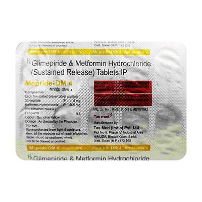 MEPRIDE DM 4 Tablet 10's - Diabetes-Ant