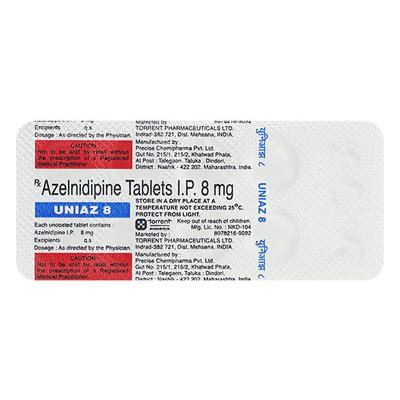 UNIAZ 8mg Tablet 10's - Hypertension-Cal