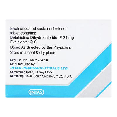 Zevert SR 24mg Tablet 14'S - Vertigo-Ant