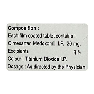 OLTAS 20mg Tablet 15's - Hypertension-Ang