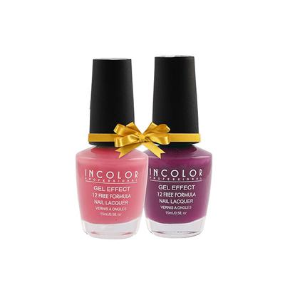 Incolor Gel Effect Matte Nail Enamel Combo 16 Pack Of 02 (94-04) 15 Ml - Nail Polish
