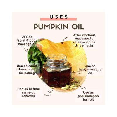 Essentia Extracts Combo of 2 Cold-Pressed Pumpkin seed Oil, 200ml (100ml + 100ml) 2's - Massage Oils