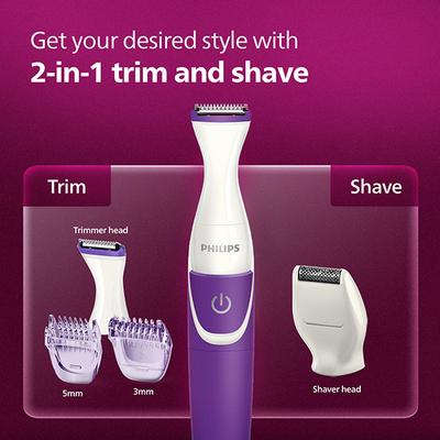 Philips Essential Bikini Trimmer (BRT383/15) 1's - Hair Removal Accessories