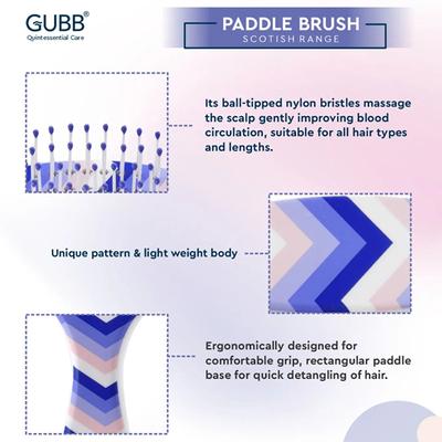 GUBB Oval Hair Brush, Small - Scottish Range 100 gm - Hair Brushes