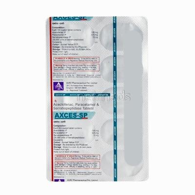 Axces SP Tablet 10'S - Pain relief-Nsa