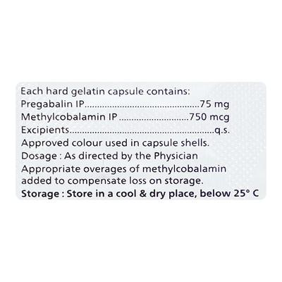 PREGARICH M 75mg Tablet 10's - Neuropathic Pain-Dru