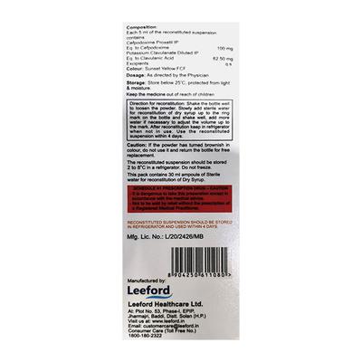 CEFREDROX CV DUOS Suspension 30ml - Bacterial Infections-Cep