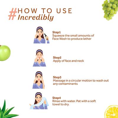 Atulya Foaming Face Wash Vitamin C 150 ml - Face Scrubs