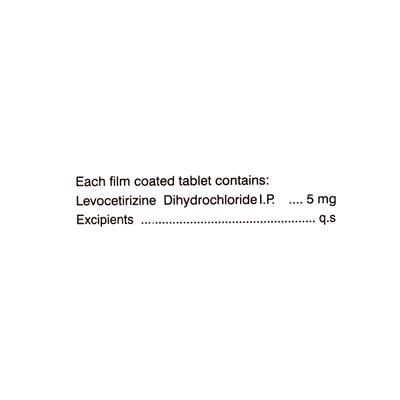 LAZINE 5mg Tablet 10's - Allergies-Ant