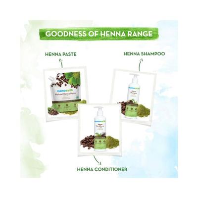 Mamaearth Natural Henna Paste Ready to Apply with Henna & Dark Roasted Coffee for Rich Naturally Colored Hair 200 gm - Hair Masks & Packs