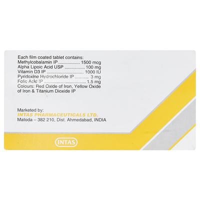 Nervz D Tablet 10'S - Supplements-Vam