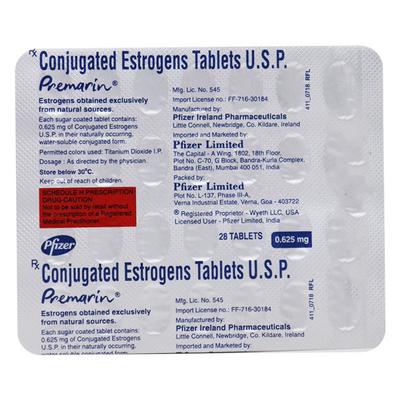 Premarin 0.625mg Tablet 28'S - Hormonal Therapy-Oes