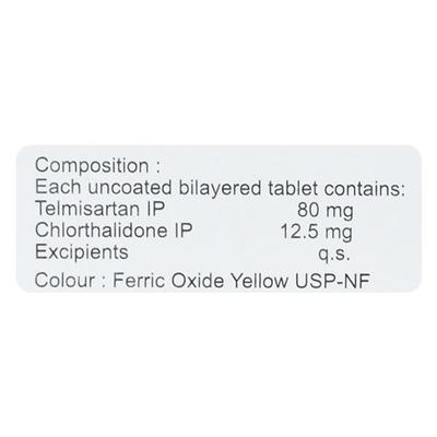 Telmikind CT 80/12.5mg Tablet 10'S - Hypertension-Ang